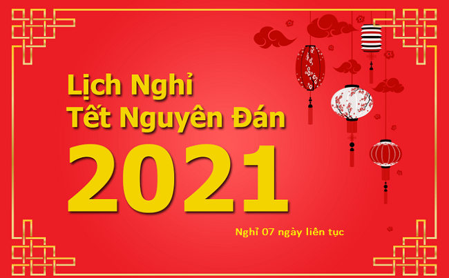 Thông báo lịch làm việc sau tết Tân Sửu 2021