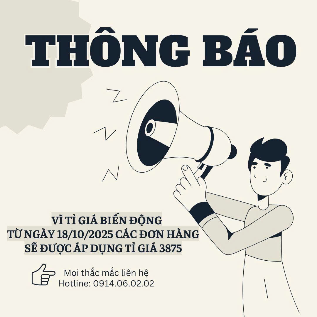 THÔNG BÁO THAY ĐỔI TỶ GIÁ