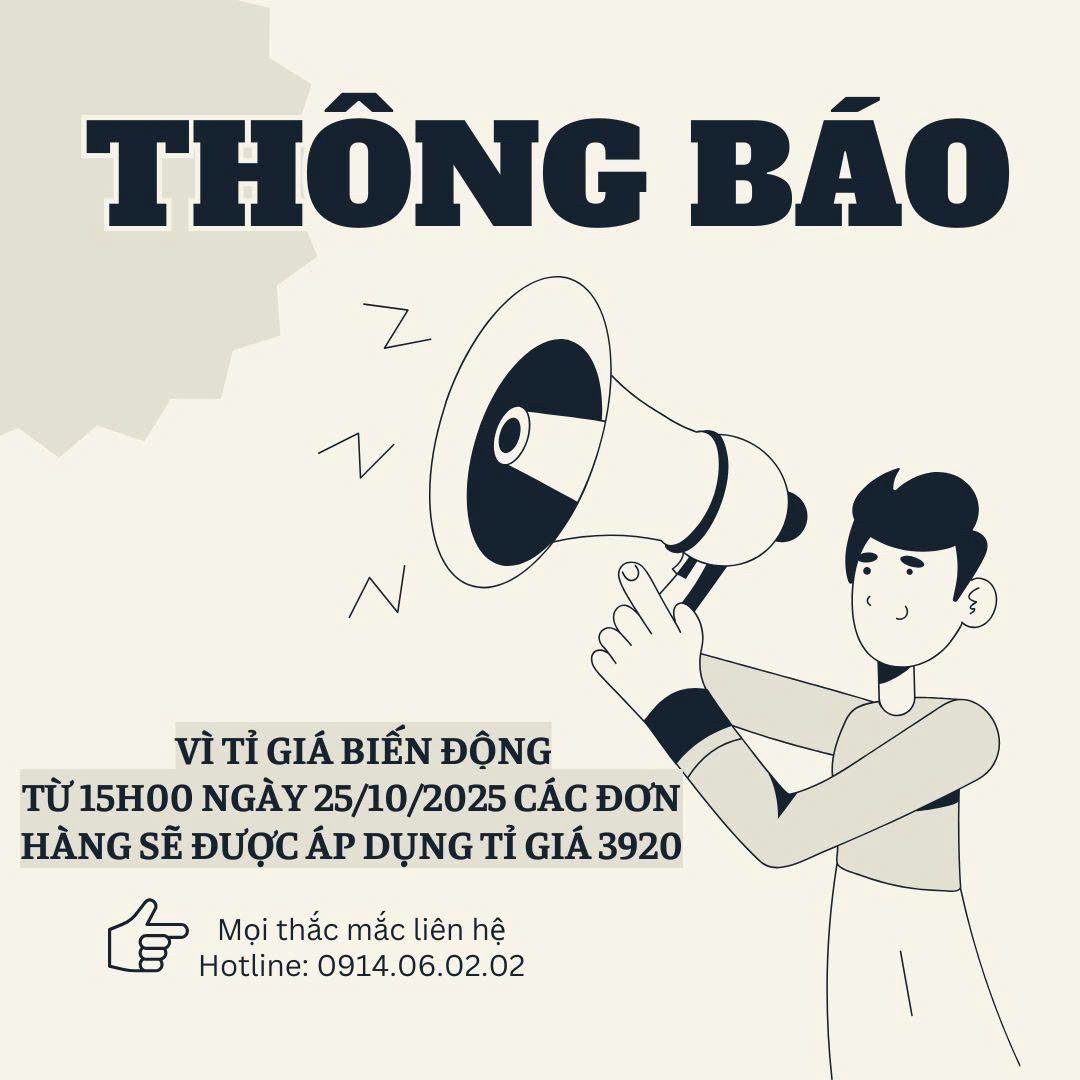 THÔNG BÁO THAY ĐỔI TỶ GIÁ