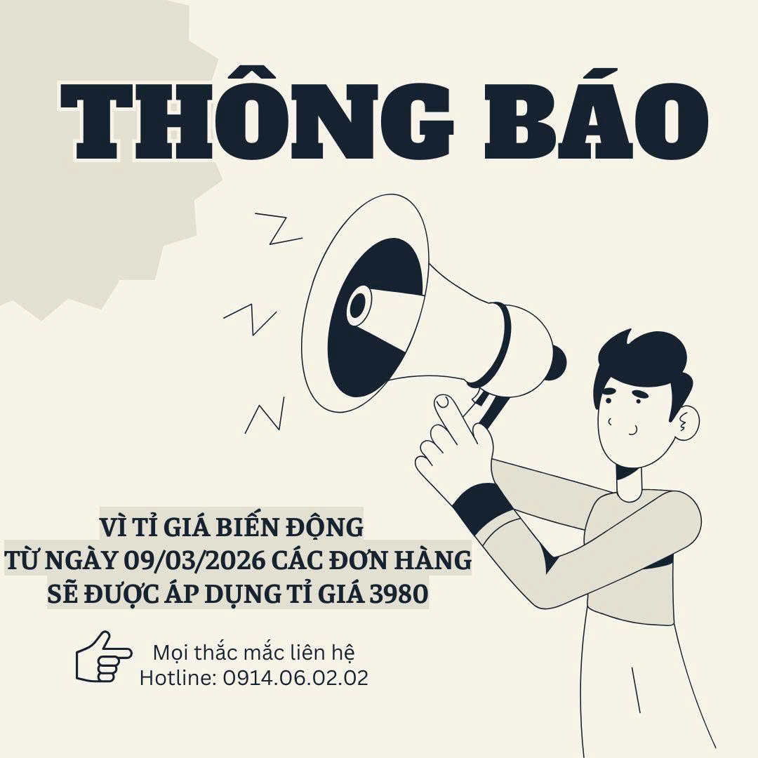 THÔNG BÁO THAY ĐỔI TỈ GIÁ